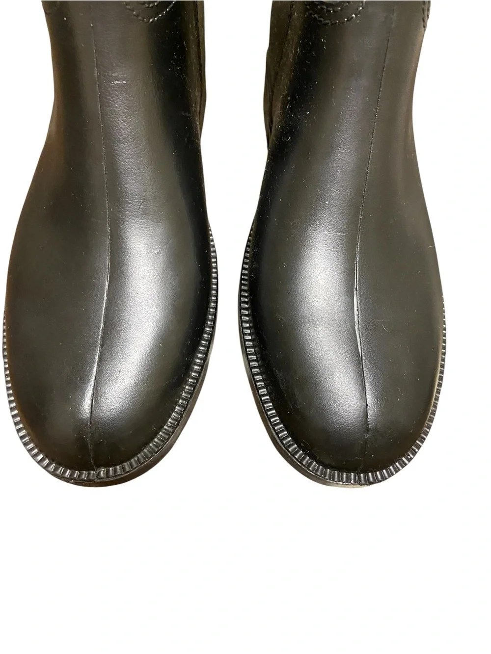 Winner Women’s Black Rubber Equestrian Riding Rain Boots Size 7 Made in Isreal